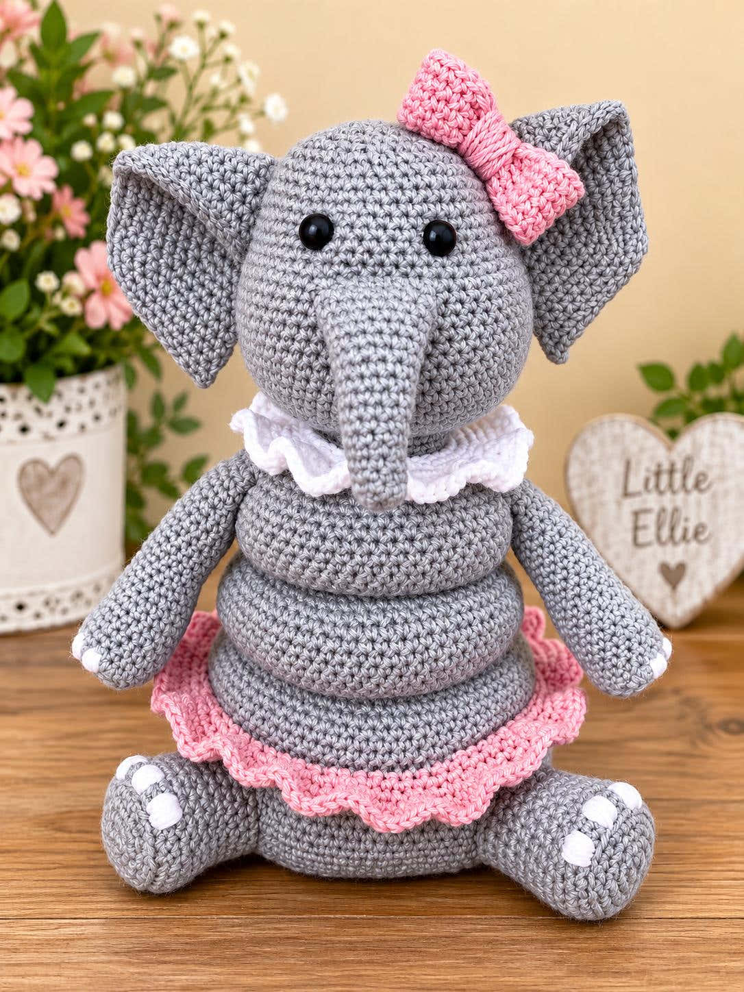 Elephant Ring Stacker Crochet Pattern