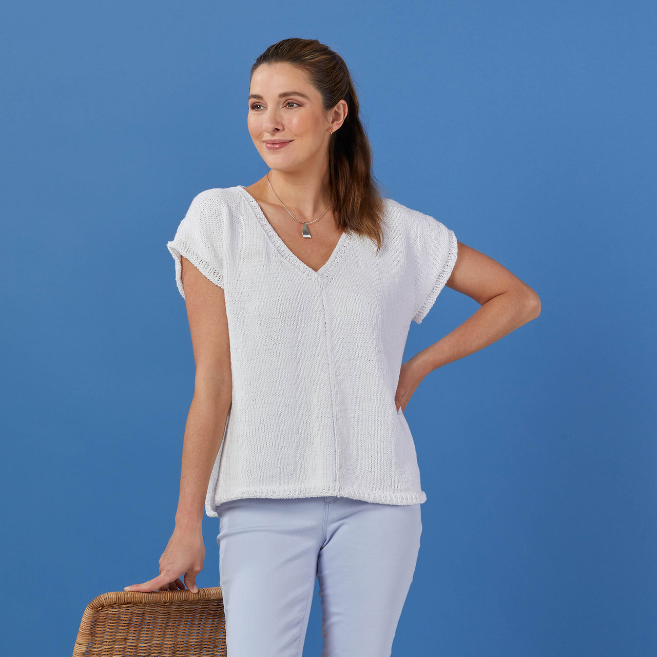 004 Longboat Key - KE Gulf Coast Collection - Jumper Knitting Pattern for Women in Valley Yarns