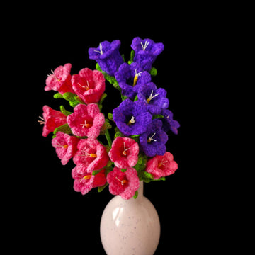 Crochet Canterbury flowers