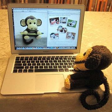 Knitkinz Monkey for Your Office