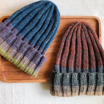 Fingering Gradient Hat 暖心漸層配色帽 細線版