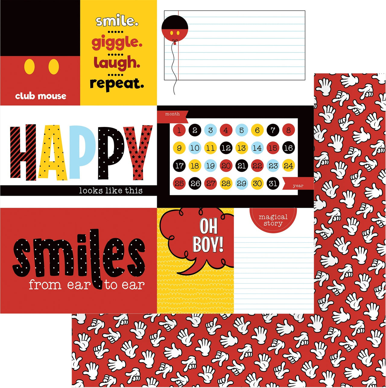 Photoplay Paper Another Day At The Park Double-Sided Cardstock 12"X12" 25/Pkg - Club Mouse