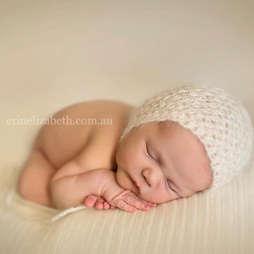 #83 Abigail mohair weave bonnet