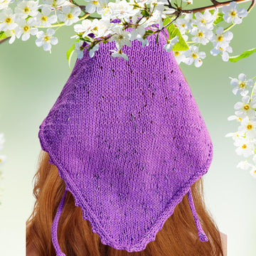 Easy Knit Kerchief, Bandana, Headscarf Pattern
