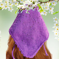 Easy Knit Kerchief, Bandana, Headscarf Pattern