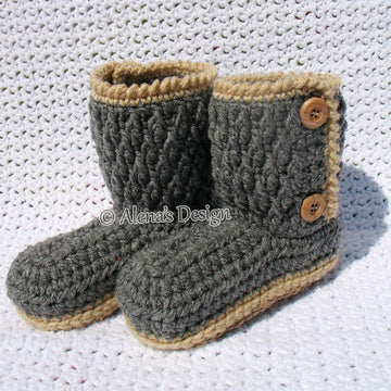 Buttoned Toddler Booties