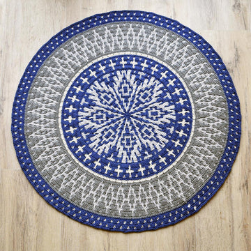 Ocean Time Mandala Rug