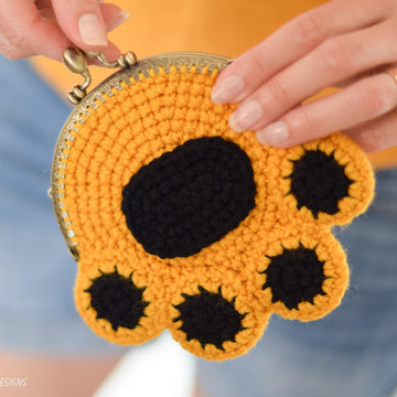 Pumpkin The Cat Paw Coin Purse