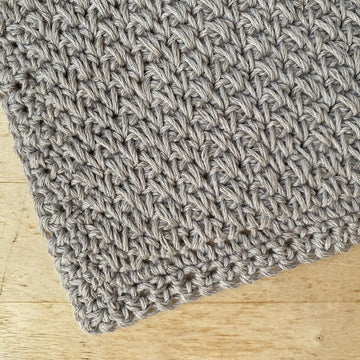 Olive Double Linen Stitch Washcloth