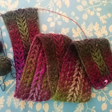 Brioche Wee Heathers Scarf