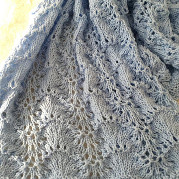 Shells & Lace Baby Blanket