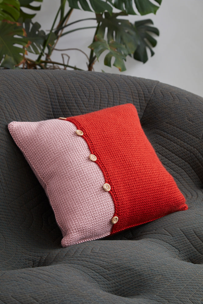 Colour Block Crochet Cushions - Crochet Pattern For Home in Debbie Bliss Cashmerino Chunky by Debbie Bliss