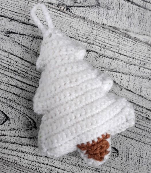 Crochet Christmas Tree Pattern: Mini Xmas Ornament DIY (PDF File)