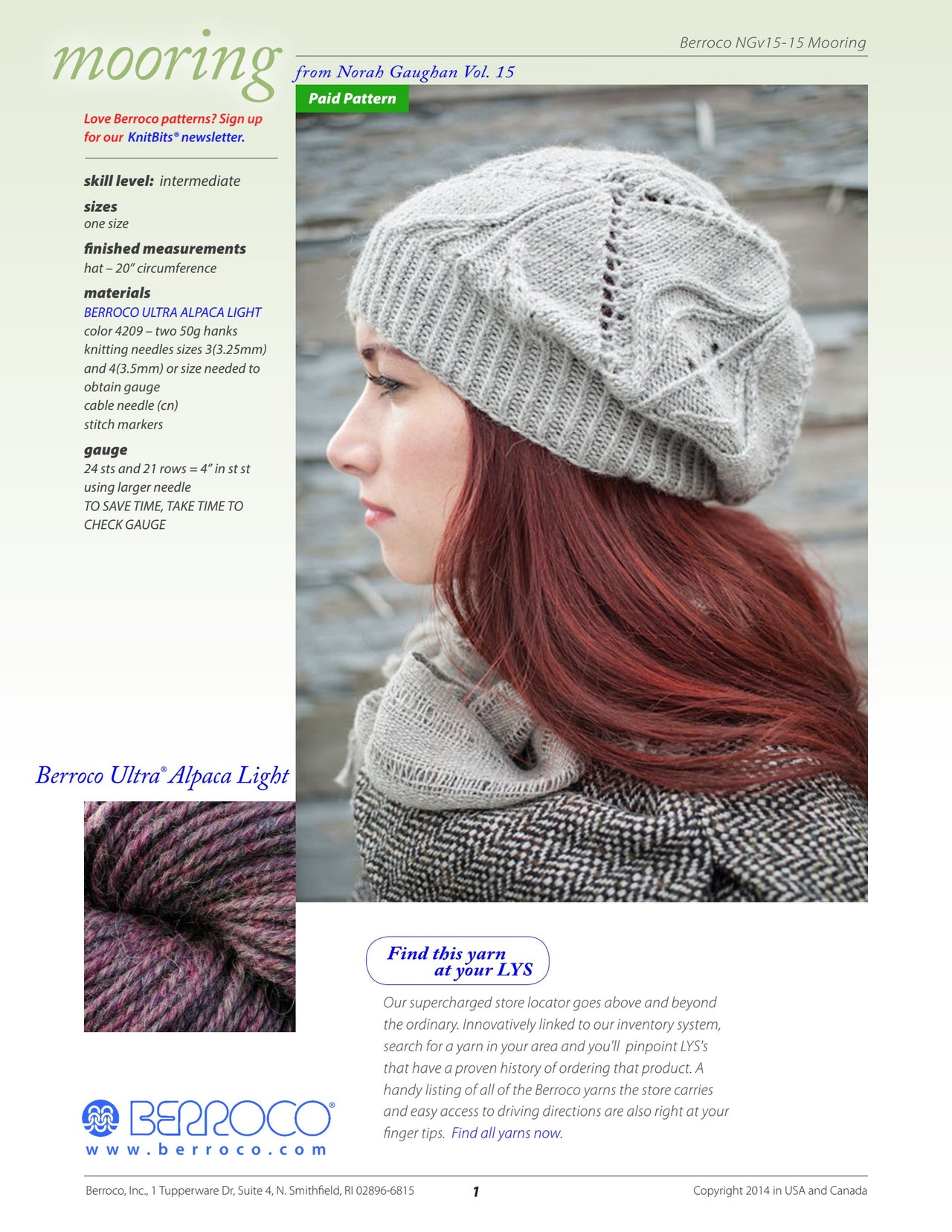 Berroco Mooring - Norah Gaughan Vol 15 PDF