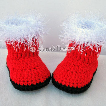 Toddler Santa Booties