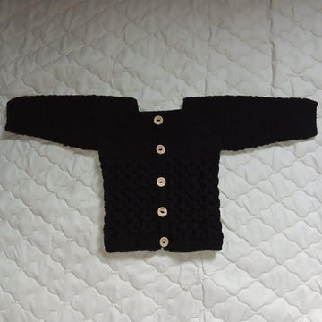Crochet Textured Baby Cardigan
