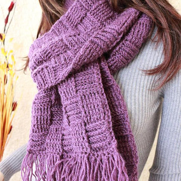 Long Scarf With Pocket "Checkers" Unisex Design