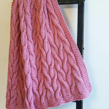 Baby's First Cabled Blanket