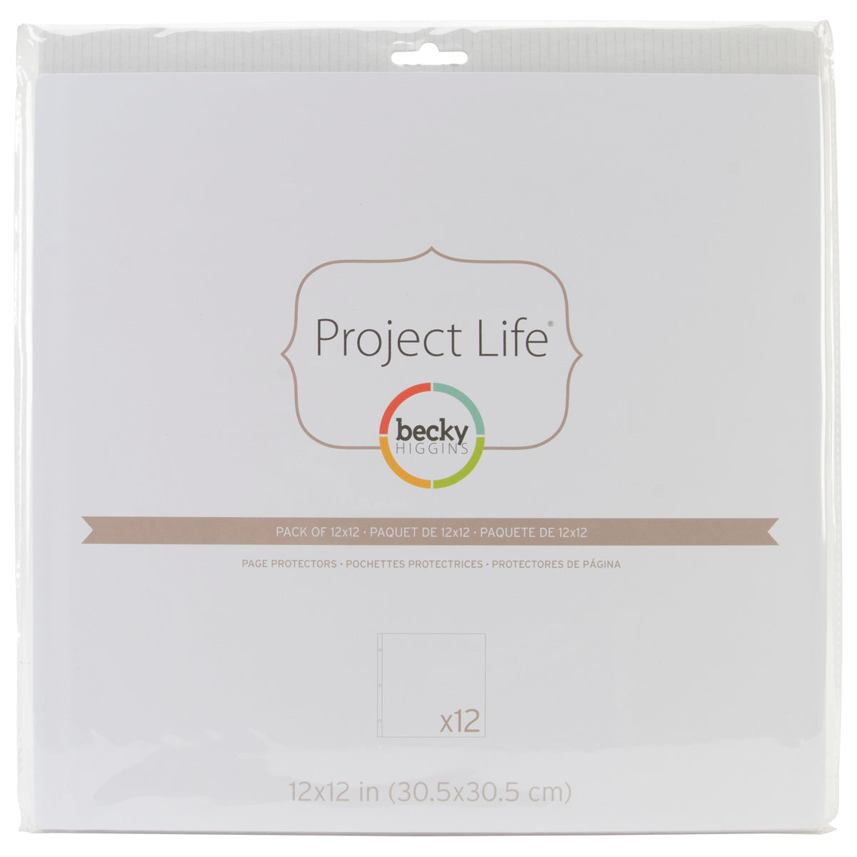 American Crafts Project Life Page Protectors 12"X12" 12/Pkg - 040162