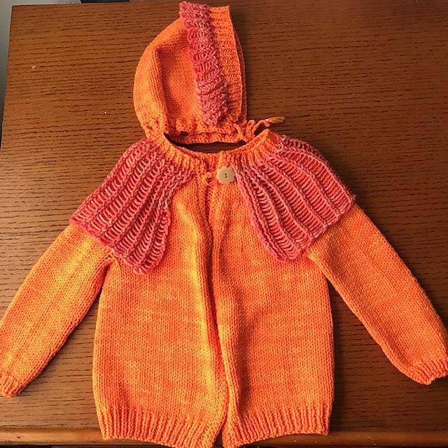 Baby G Cardigan and Bonnet