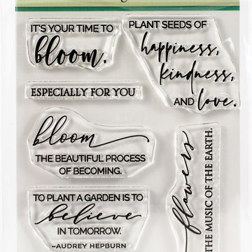Penny Black Clear Stamps - Blooming Sentiments