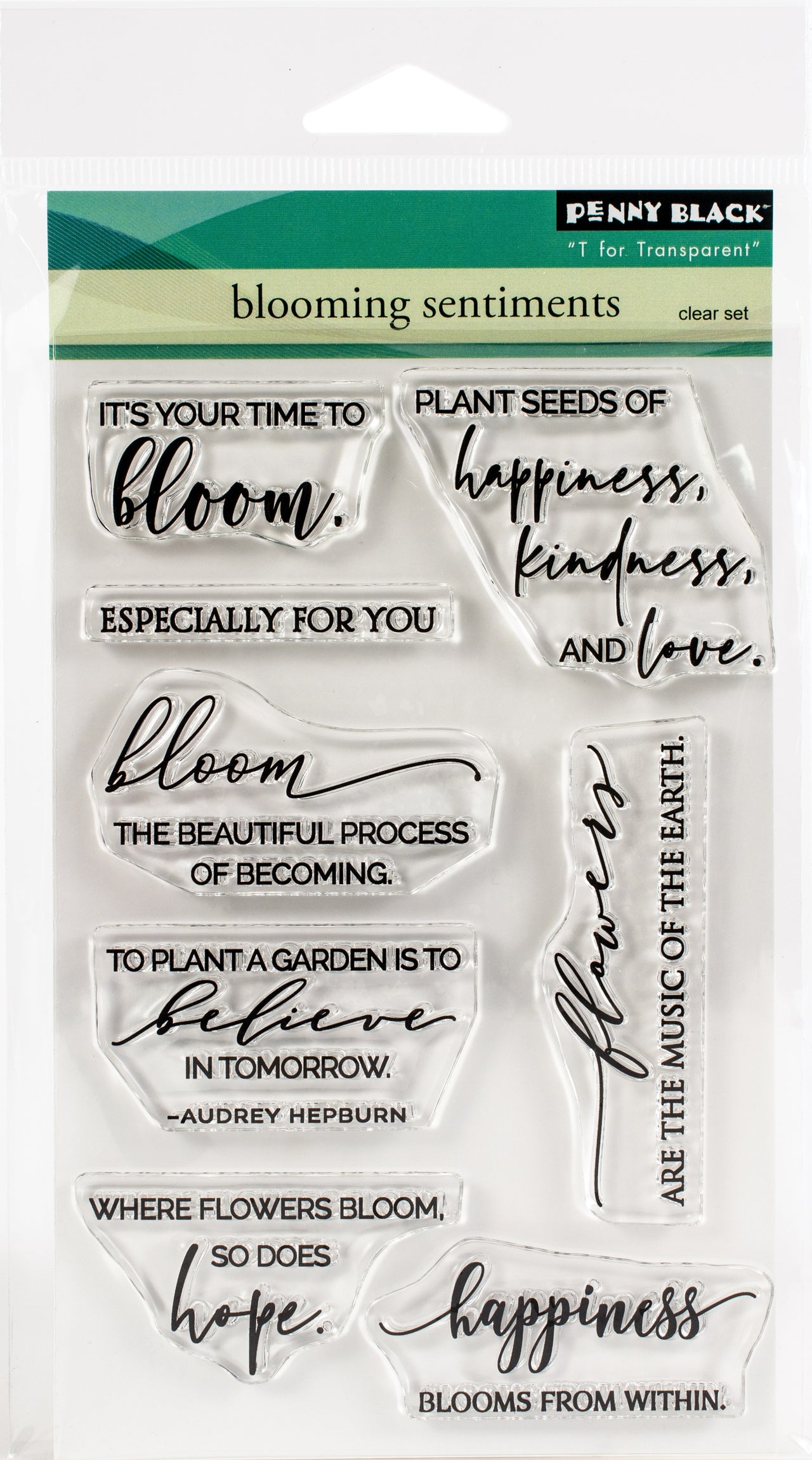 Penny Black Clear Stamps - Blooming Sentiments