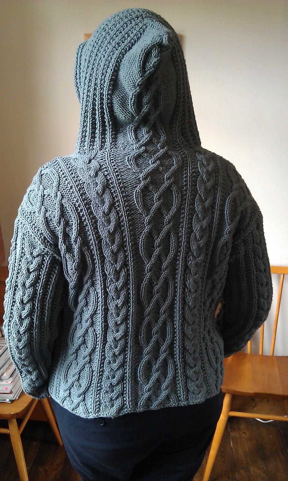 Cable cardigan