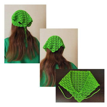Lace crochet bandana pattern