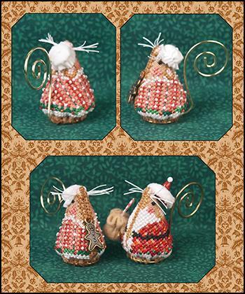 Just Nan Gingerbread Santa Mouse Chart and Embellishments Limited Edition - 2001620 -  Leaflet