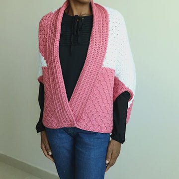 C2C Crochet Origami Shrug