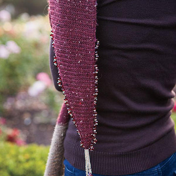 Braided and Beaded Scarf