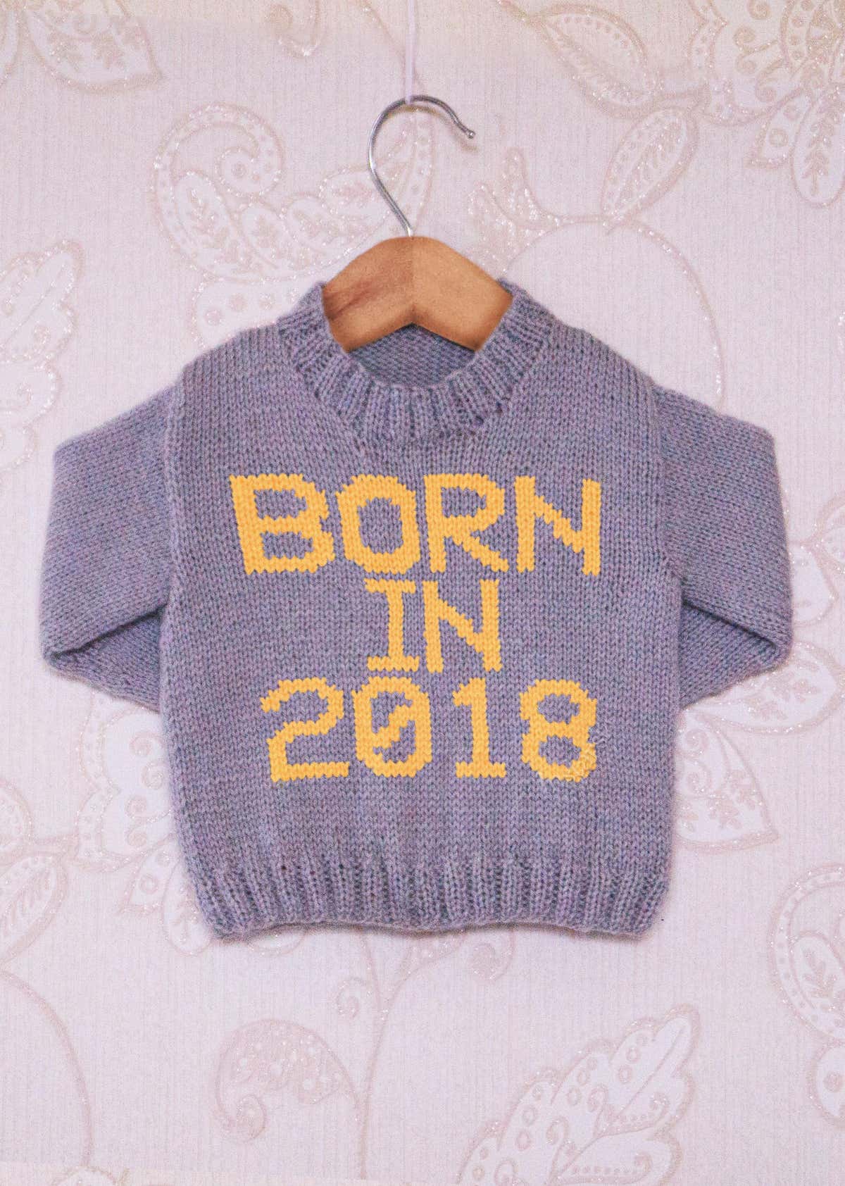 Intarsia - Born in 2018 - Childrens Sweater