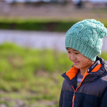 Crochet Braided Slouch Beanie