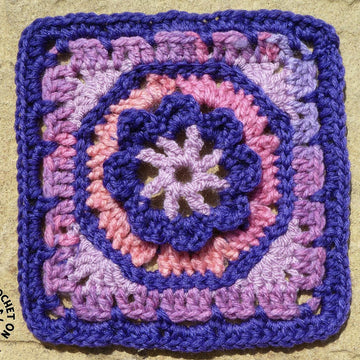 Octagon Garden Afghan Square