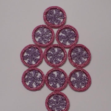 Crochet Snowflake Round Motif
