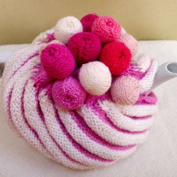 Strawberry Swirl Marshmallow Tea Cosy