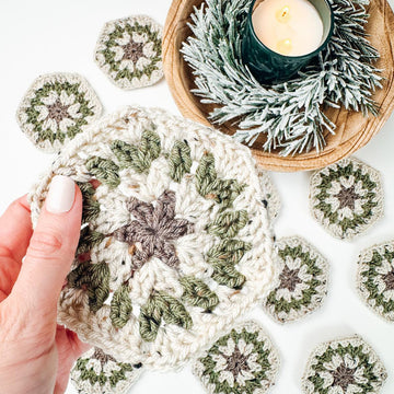 Hexagon Granny Ornaments