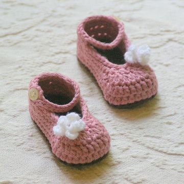 My Oh My Mary Janes - booties flower quick easy girl infant shoe
