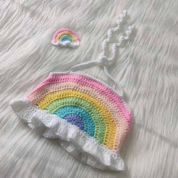 Beginner Crochet Halter Crop Top Pattern Kids Summer Crochet Top PDF Easy Frill Crochet Shirt Fun DIY Crochet Top Pattern