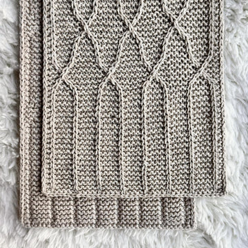 No Purl Lattice Scarf