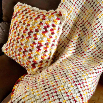 Embrace Autumn Crochet Pillow