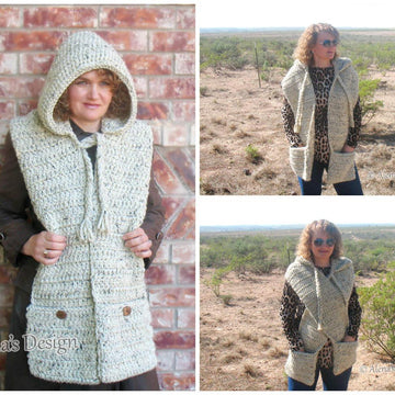 Hooded Pocket Scarf