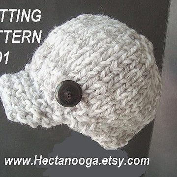 401 KNITTED NEWSBOY HAT