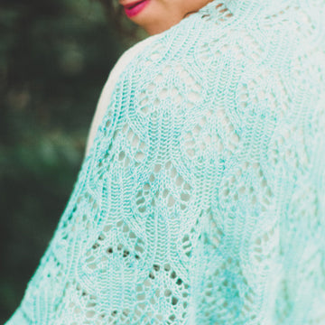 Winter Song Asymmetrical Shawl in SweetGeorgia CashLuxe Spark - Downloadable PDF