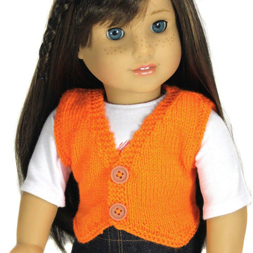 Knit Me a Waistcoat - 18" Dolls