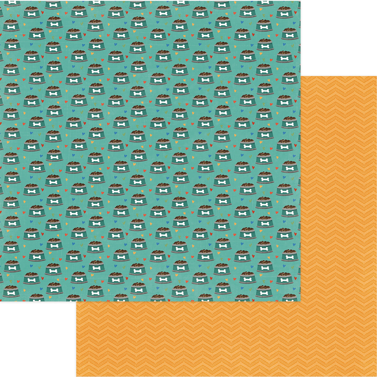 Photoplay Paper Fetch Double-Sided Cardstock 12"X12" 25/Pkg - Kibbles
