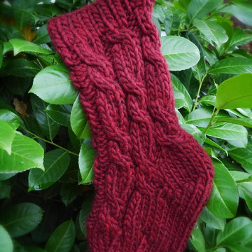 Super Cabled Christmas Stocking