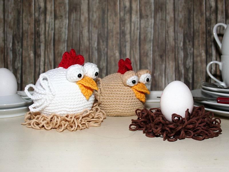 Chicken - Egg Sitter - Egg Cozy - Amigurumi