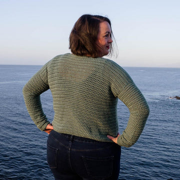Crochet Crew Neck Sweater