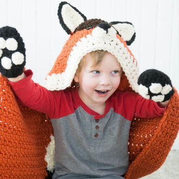Hooded Woodland Fox Blanket